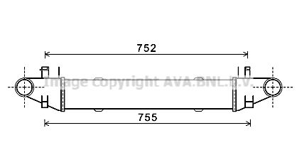 AVA QUALITY COOLING Интеркулер MSA4557